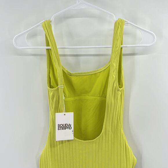 Solid & Striped Women's The Annemarie One Piece Swimsuit - Chartreuse - XS - NWT - Picture 5 of 6